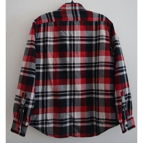 Polo Ralph Lauren Mens Sz M Multi Plaid Sherpa Fleece Lined Flannel Shacket $228 - Picture 2 of 14